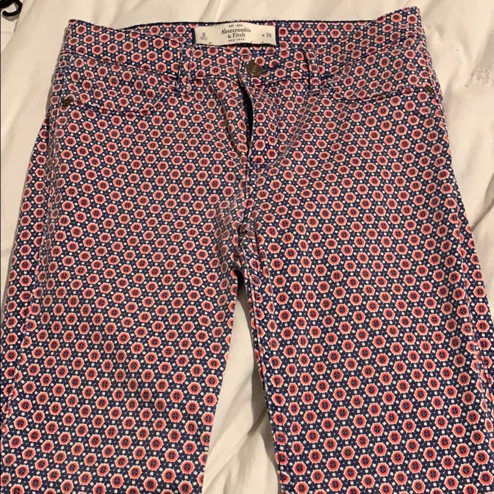 Abercrombie patterned jeans #A&F